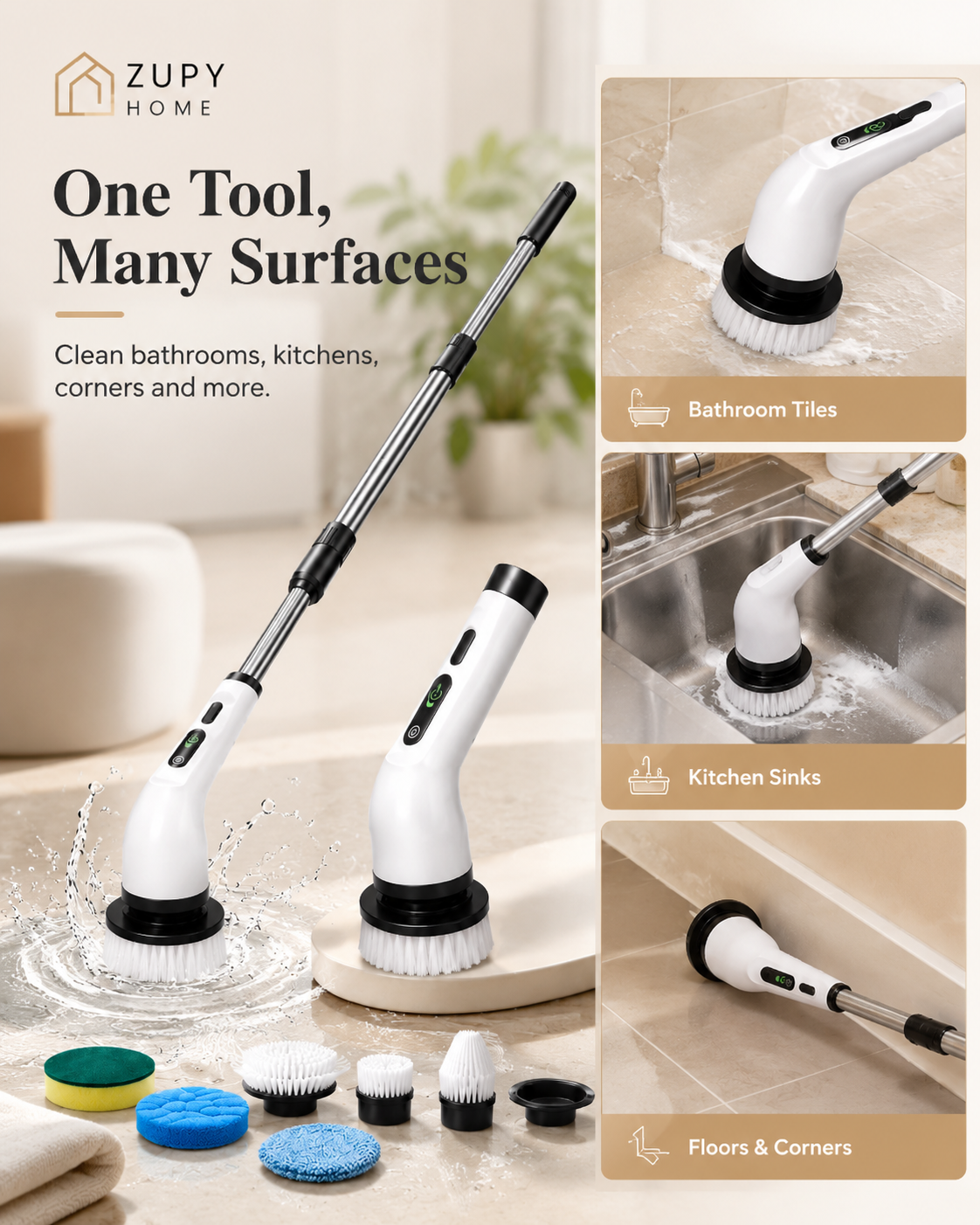 Zupy Electric Cleaning Brush Pro™