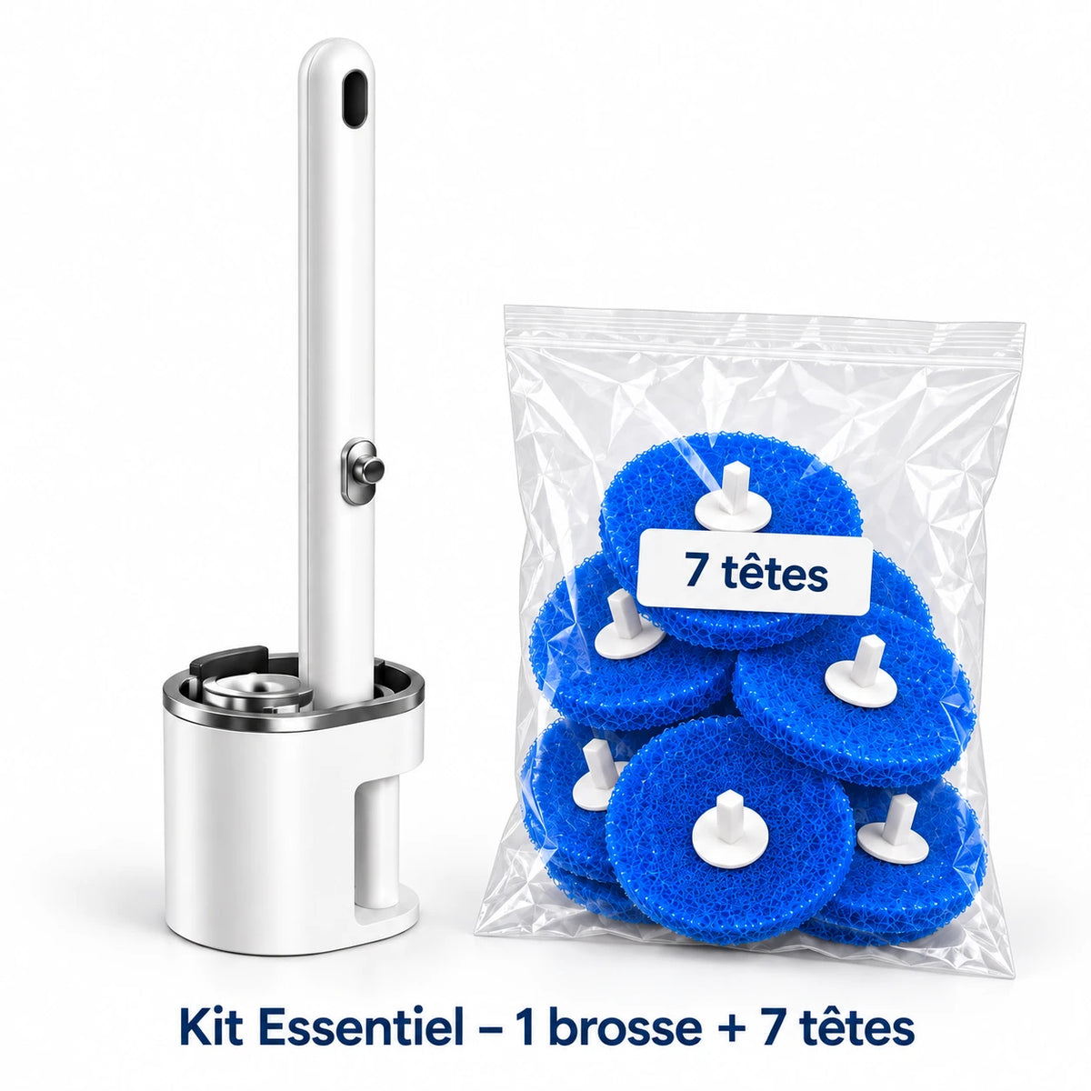 Zupy PureWand™ – Brosse WC Hygiénique à Têtes Jetables
