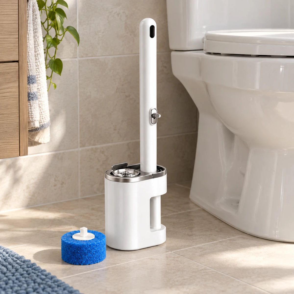Zupy PureWand™ – Brosse WC Hygiénique à Têtes Jetables