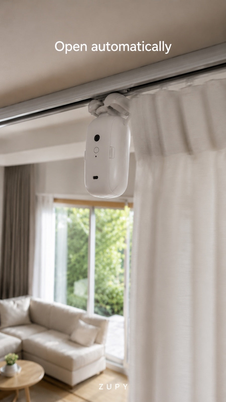 Smart Curtain Robot – Automatic Curtain Opener for Rod, U-Track & T-Track
