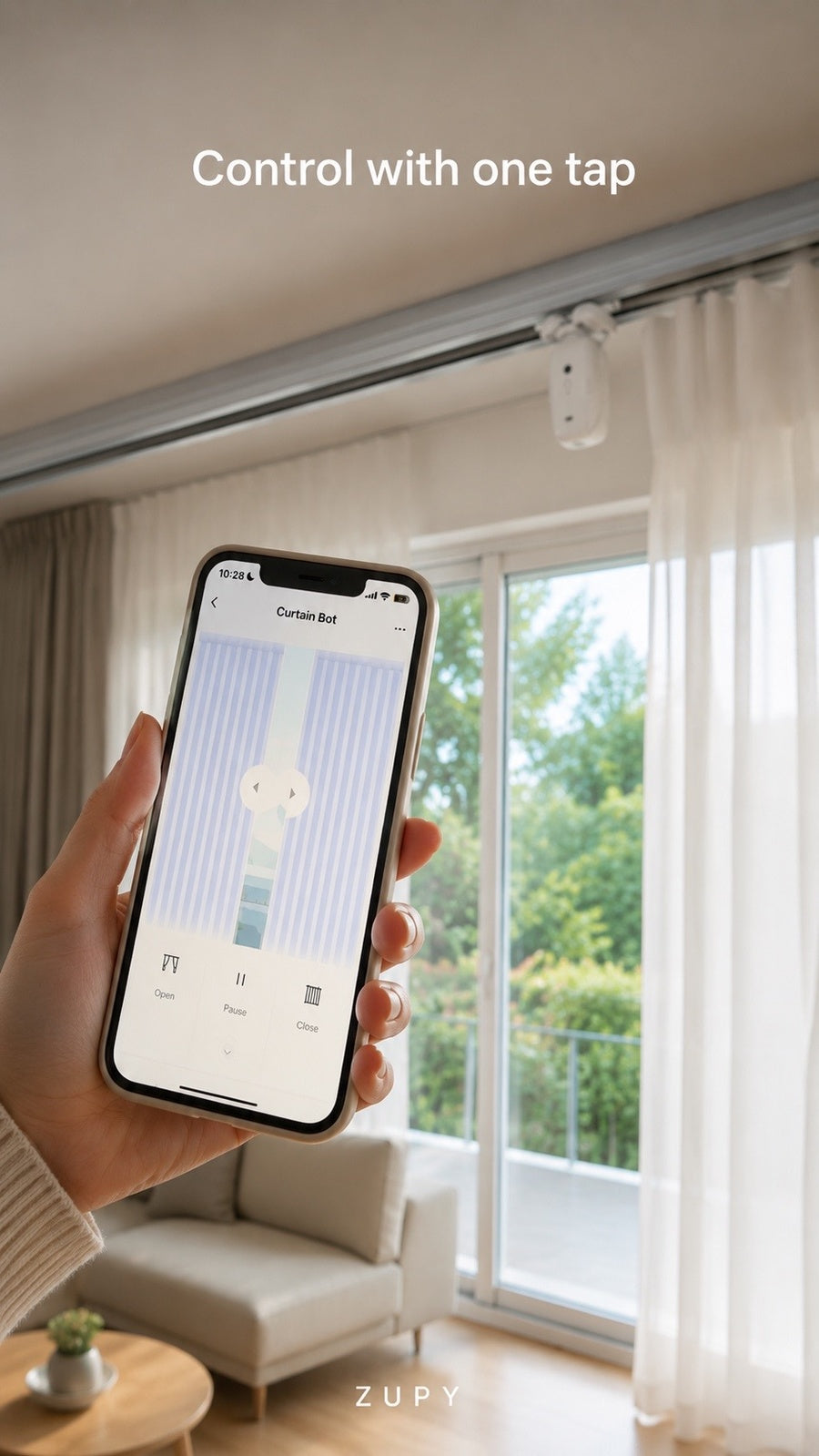Smart Curtain Robot – Automatic Curtain Opener for Rod, U-Track & T-Track