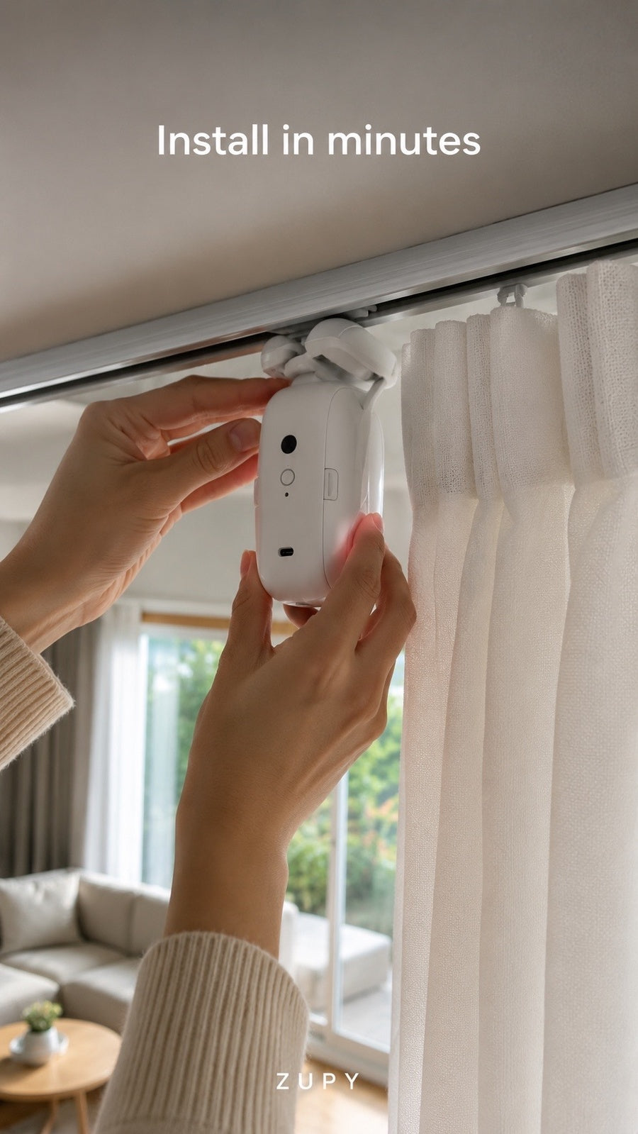 Smart Curtain Robot – Automatic Curtain Opener for Rod, U-Track & T-Track